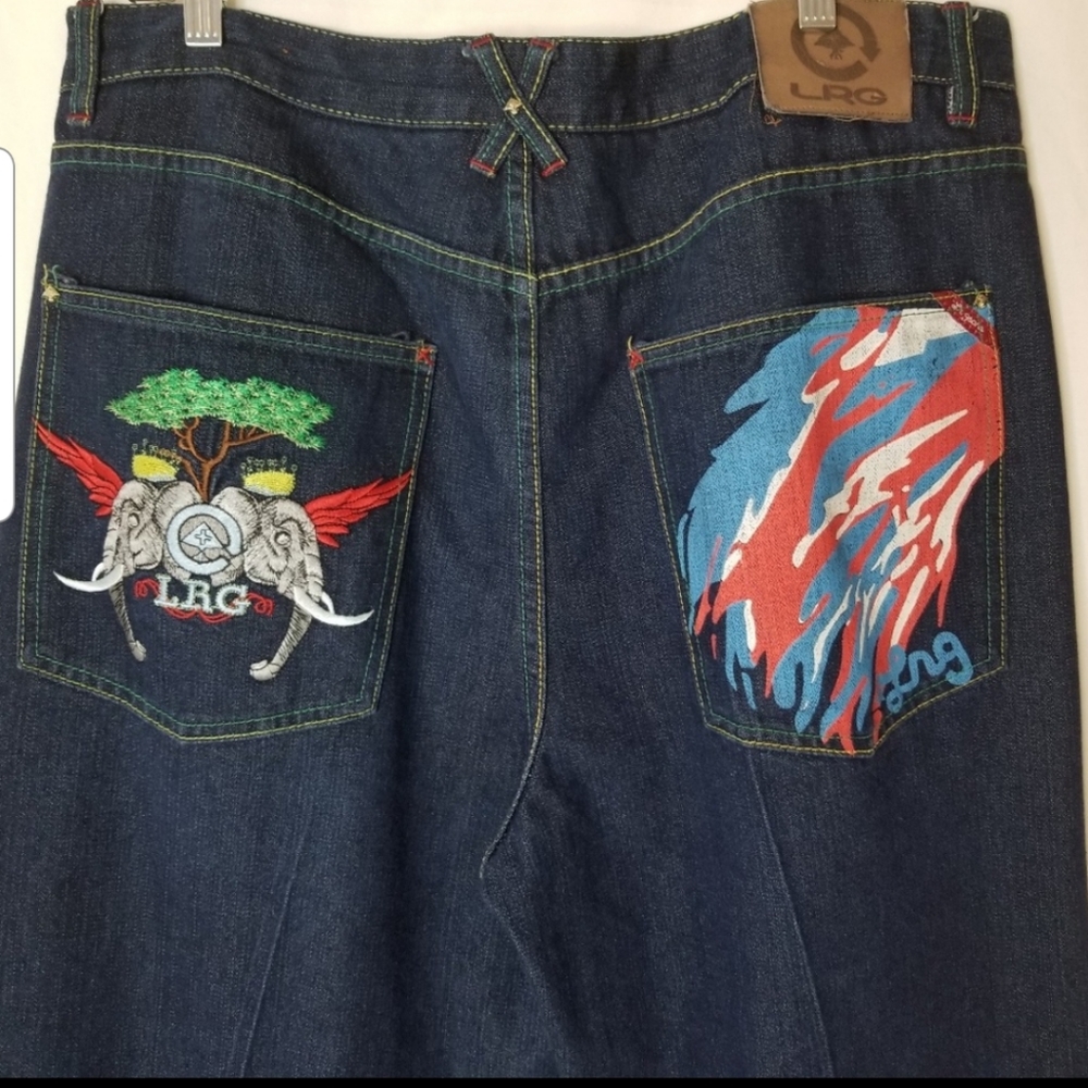 Lrg roots and equipment dark wash jeans 40